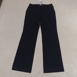 Ann Taylor black fine pinstripe pants NWT